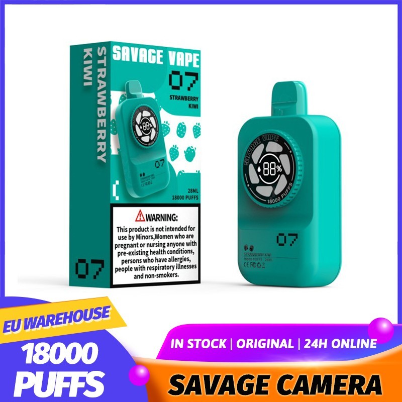 SAVAGE CAMERA 18000 PUFFS | EU Warehouse Shipping | Built-in Smart Display Screen