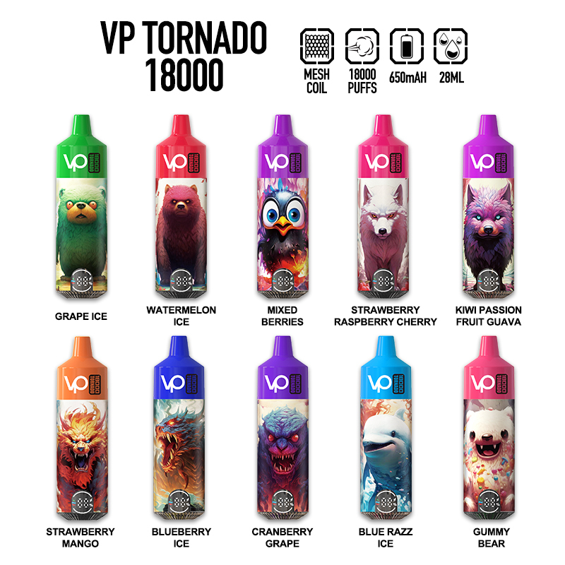 Vapanda Tornado 18000puffs | Electronic Cigarette Disposable Vape | Germany Warehouse Shipping