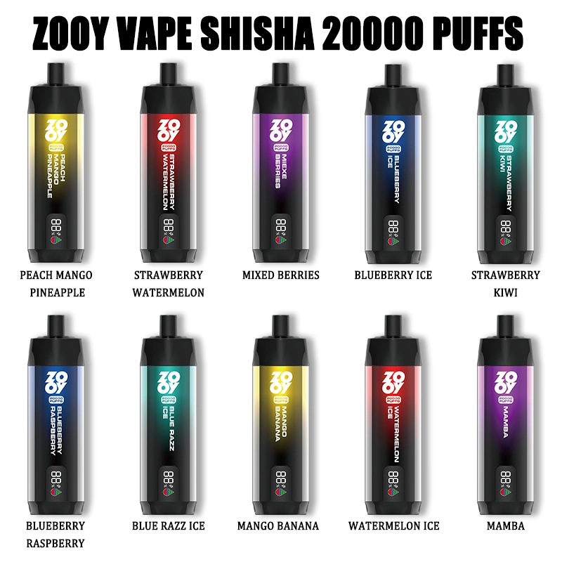 ZOOY SHIAHA 20000 Puffs | EU Warehouse Shipping | 3-7 Days Delivery | Airflow Ajustable | Build-in Smart Display Screen