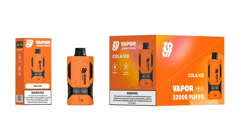 ZOOY Vapor 22000 PUFFS | EU Warehouse Free Shipping | 3-7 Days Delivery | Airflow Adjustable | Build-in Smart Display Screen