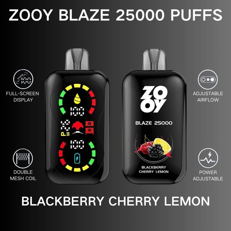 ZOOY BLAZEN 25000 PUFFS | EU Warehouse Free Shipping | 3-7 Days Delivery | Airflow Ajustable | Build-in Smart Display Screen