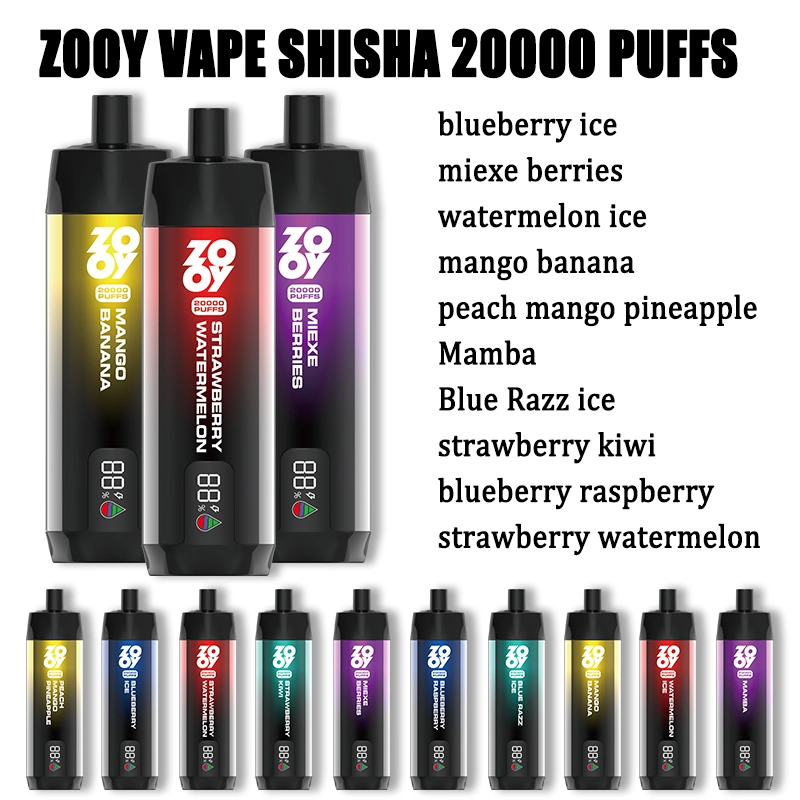 ZOOY SHIAHA 20000 Puffs | EU Warehouse Shipping | 3-7 Days Delivery | Airflow Ajustable | Build-in Smart Display Screen