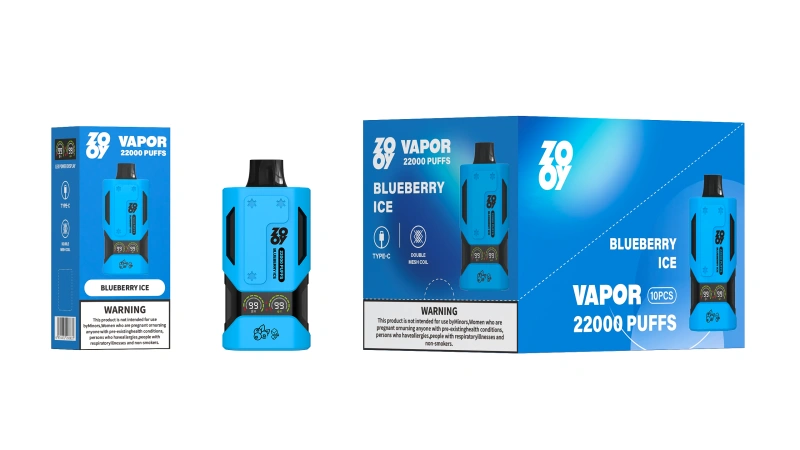 ZOOY Vapor 22000 PUFFS | EU Warehouse Free Shipping | 3-7 Days Delivery | Airflow Adjustable | Build-in Smart Display Screen