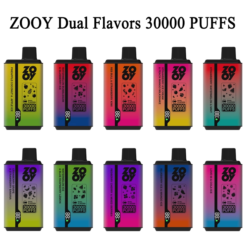 ZOOY TWINS 30000 PUFFS | EU Warehouse Free Shipping | 3-7 Days Delivery | Built-in Smart Screen | Power Adjustable | Dual Flavors
