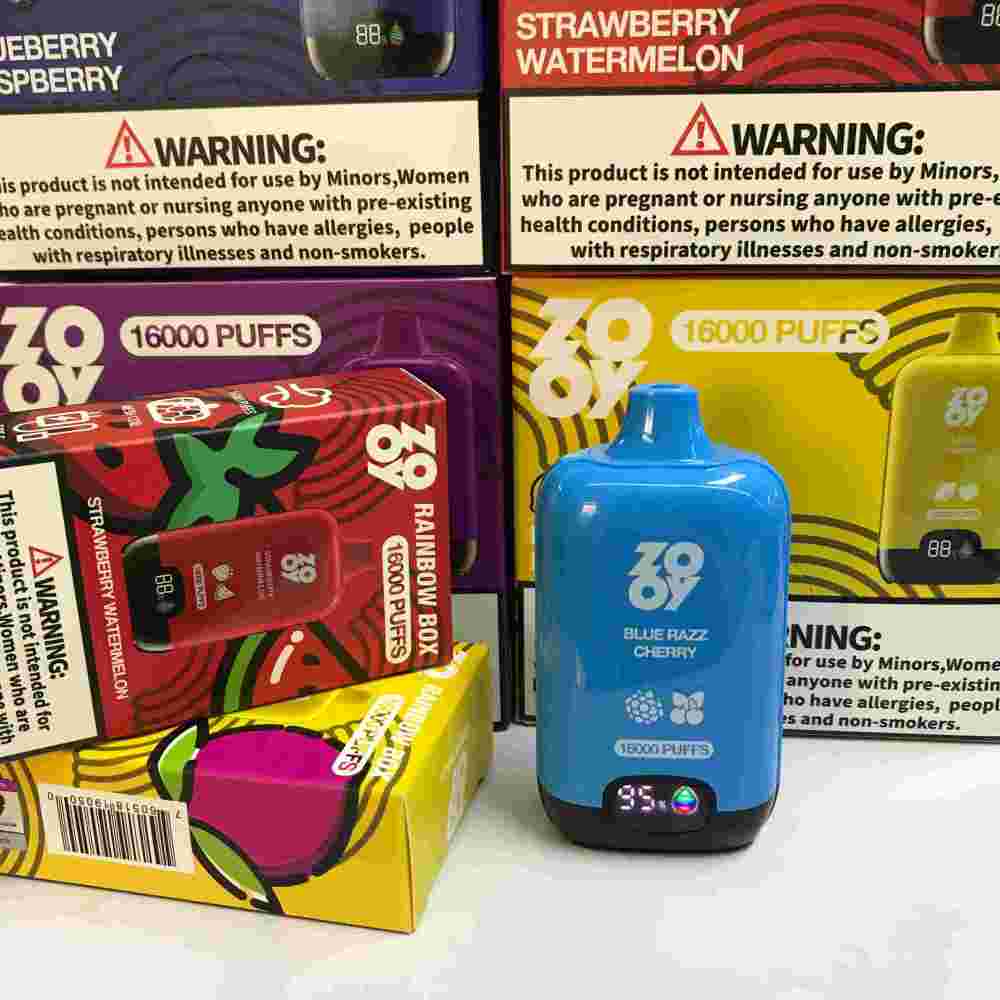 ZOOY RAINBOW BOX 16000 PUFFS | EU Warehouses Free Shipping | 3-7 Days Delivery | Built-in Smart Display