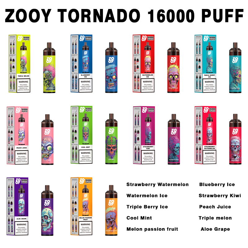 ZOOY TORNADO 16000 Puff | EU Warehouse Shipping |