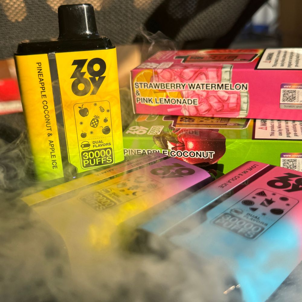 ZOOY TWINS 30000 PUFFS | EU Warehouse Free Shipping | 3-7 Days Delivery | Built-in Smart Screen | Power Adjustable | Dual Flavors