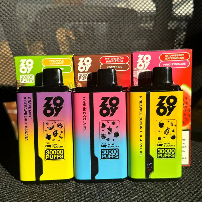 ZOOY TWINS 30000 PUFFS | EU Warehouse Free Shipping | 3-7 Days Delivery | Built-in Smart Screen | Power Adjustable | Dual Flavors