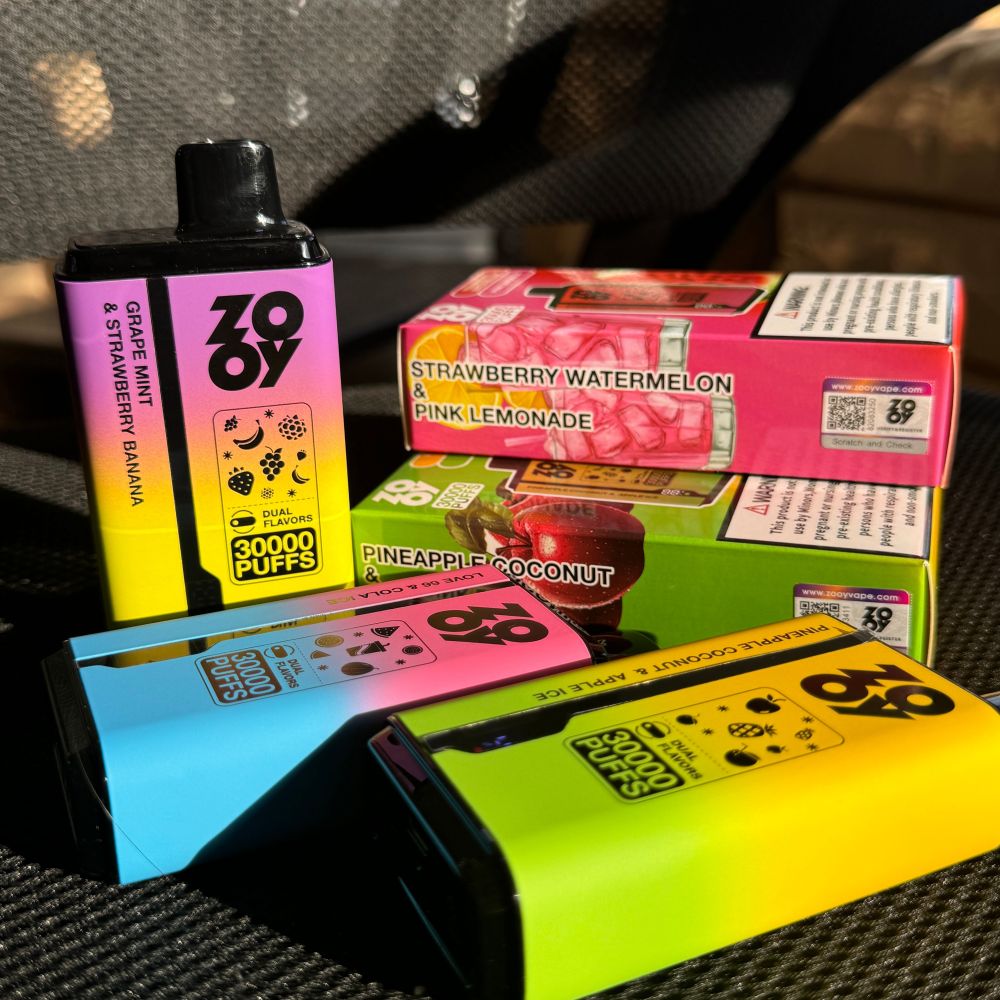 ZOOY TWINS 30000 PUFFS | EU Warehouse Free Shipping | 3-7 Days Delivery | Built-in Smart Screen | Power Adjustable | Dual Flavors