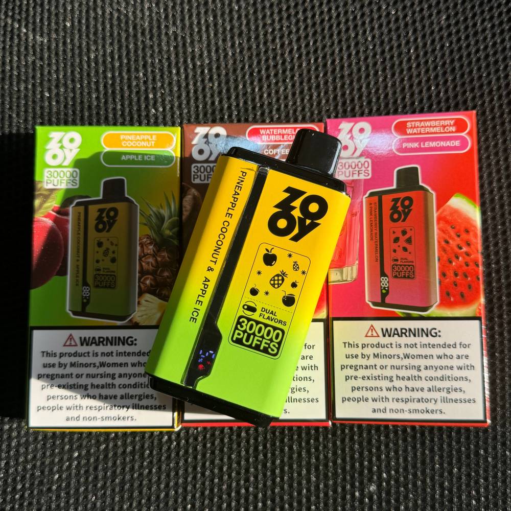 ZOOY TWINS 30000 PUFFS | EU Warehouse Free Shipping | 3-7 Days Delivery | Built-in Smart Screen | Power Adjustable | Dual Flavors