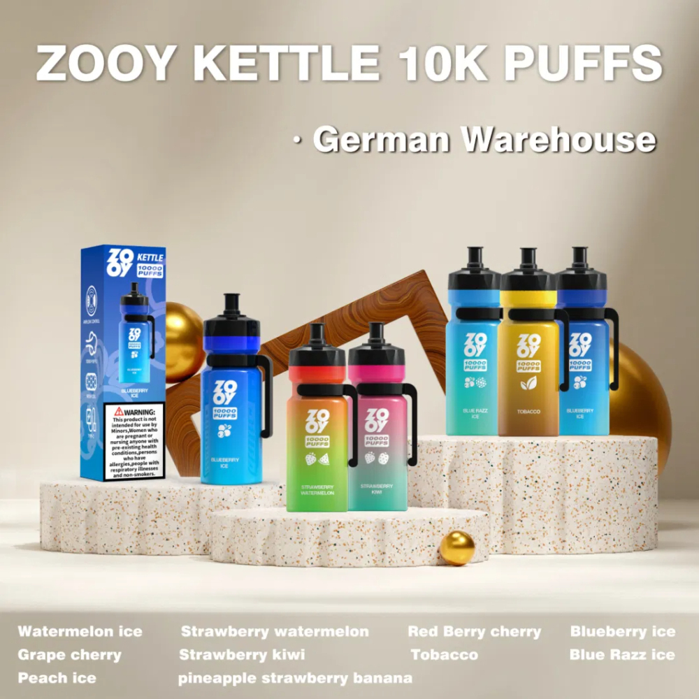 ZOOY KETTLE 10000 PUFFS | EU Warehouse Free Shipping | 3-7 Days Delivery