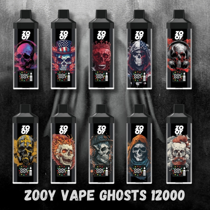 ZOOY GHOSTS 12000 PUFFS | EU Warehouse Free Shipping | 3-7 Days Delivery | Built-in Smart Display Screen
