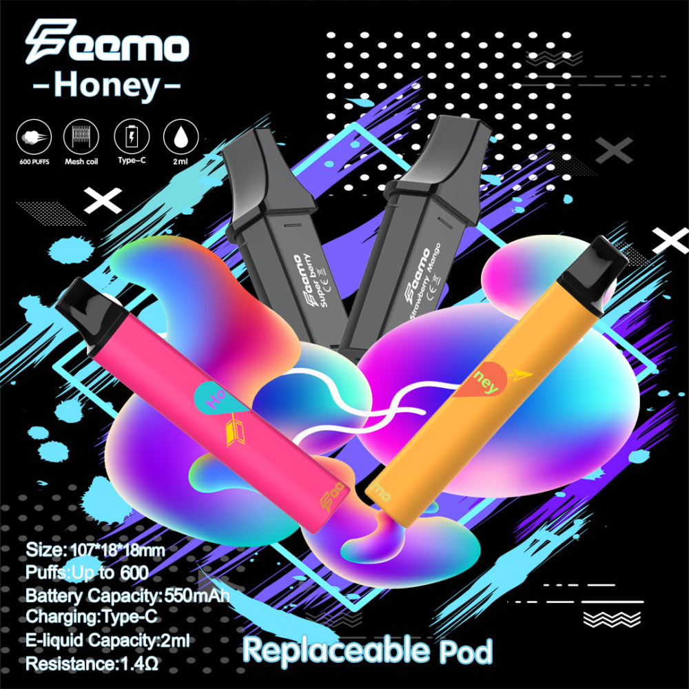 Feemo Honey Pod 600 Puffs | EU Warehouse|