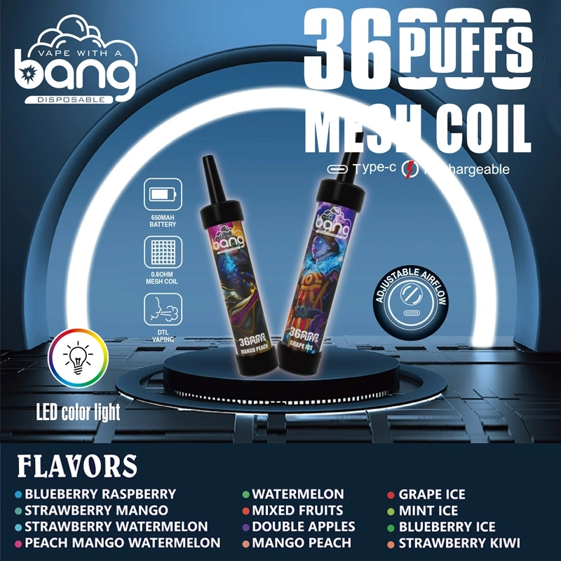 BANG SHISHA 36000 PUFFS| 36K Puff Disposable Vape | DTL Vape Electronic Cigarette