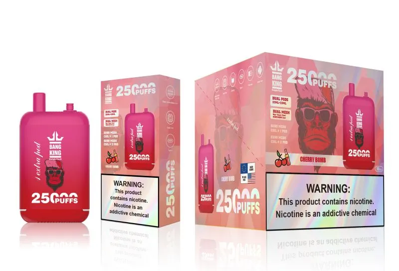 BANG KING 25000 PUFFS | 25K Puff Disposable Vape | Dual Tank Electronic Cigarette | Switch Mounth Tip