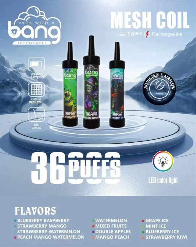 BANG SHISHA 36000 PUFFS| 36K Puff Disposable Vape | DTL Vape Electronic Cigarette
