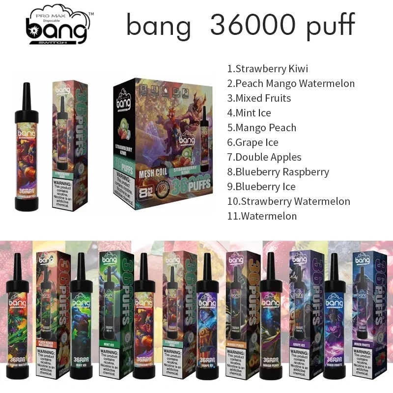 BANG SHISHA 36000 PUFFS| 36K Puff Disposable Vape | DTL Vape Electronic Cigarette