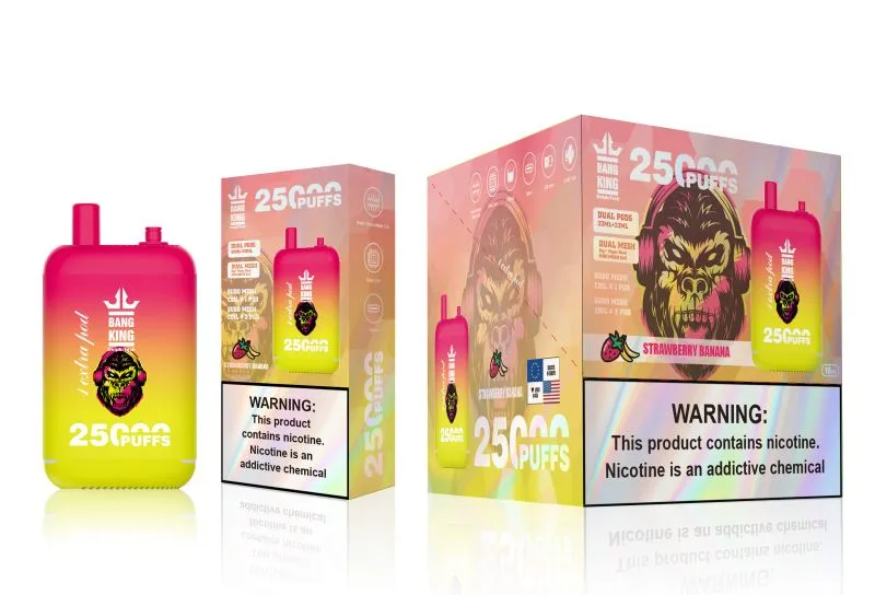 BANG KING 25000 PUFFS | 25K Puff Disposable Vape | Dual Tank Electronic Cigarette | Switch Mounth Tip