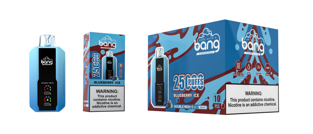BANG 25000 PUFFS | 25K Puff Disposable Vape |  Full Display Screen | Door To Door Shipping