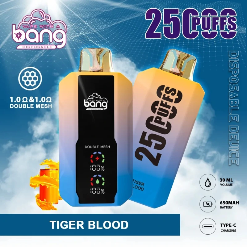 BANG 25000 PUFFS | 25K Puff Disposable Vape |  Full Display Screen | Door To Door Shipping