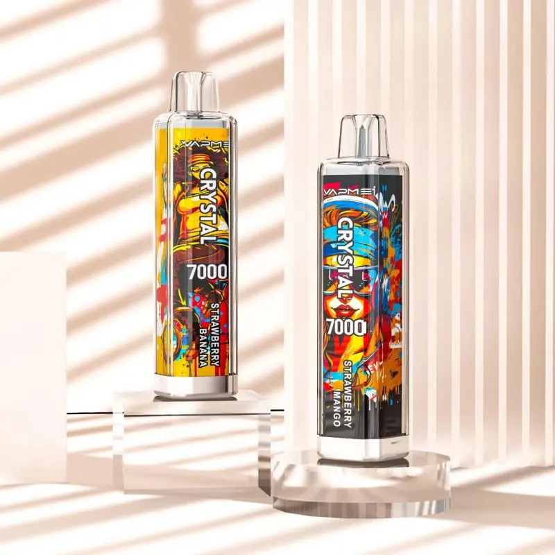 VAPME CRYSTAL 7000 PUFFS | 7K Disposable Vape | RGB Light | 30 Flavors Available