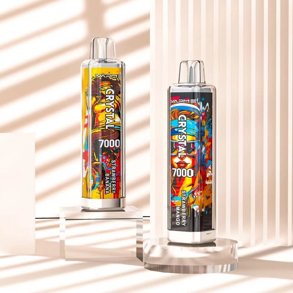 VAPME CRYSTAL 7000 PUFFS | 7K Disposable Vape | RGB Light | 30 Flavors Available