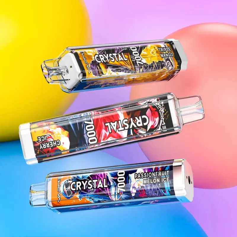 VAPME CRYSTAL 7000 PUFFS | 7K Disposable Vape | RGB Light | 30 Flavors Available