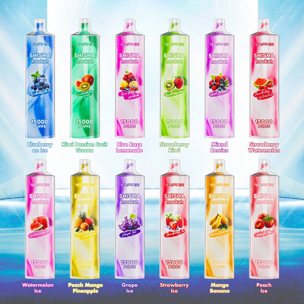 Vapme Shisha Hookah Vape 15000 Puffs 15k E Puff 24 Flaovrs Wholesale price