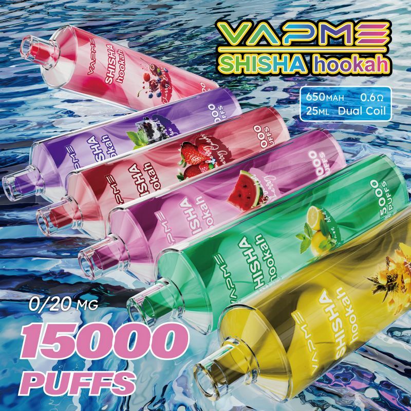 Vapme Shisha Hookah Vape 15000 Puffs 15k E Puff 24 Flaovrs Wholesale price