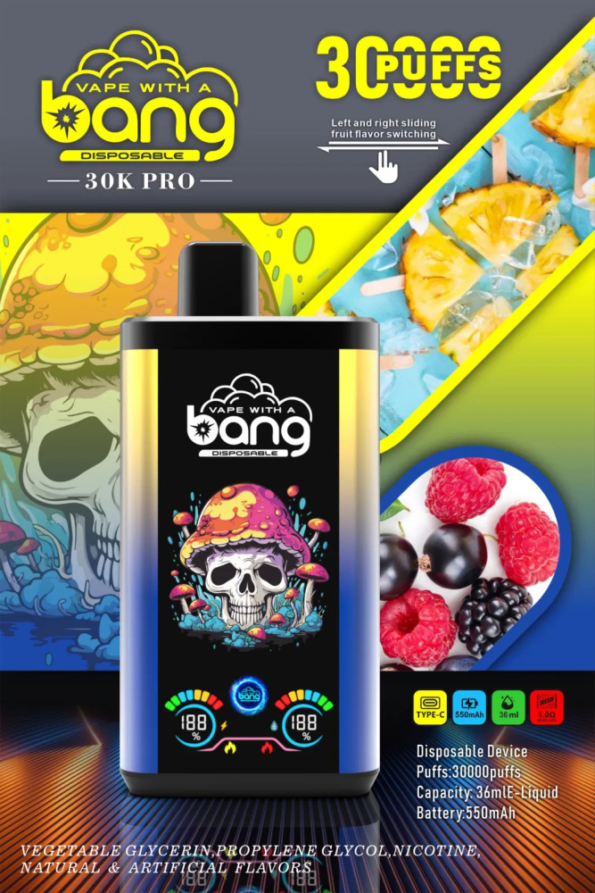 Bang 30K Pro: 30,000 Puffs Disposable Vape with Dual-Flavor System