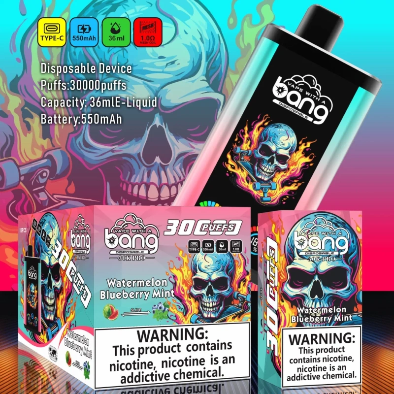 Bang 30K Pro: 30,000 Puffs Disposable Vape with Dual-Flavor System