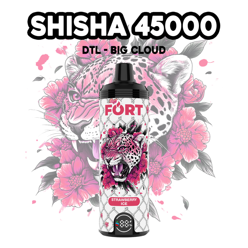 FORT SHISHA 45000 PUFFS | EU Warehouse Free Shipping | 45K Disposable Vape | DTL Electronic Cigarette Vaper