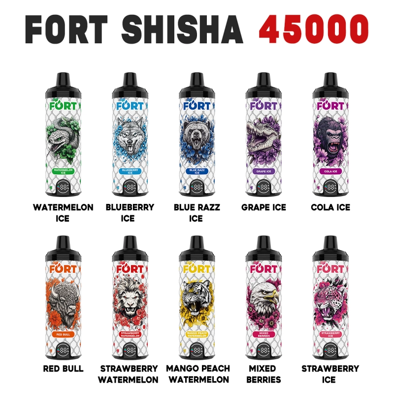 FORT SHISHA 45000 PUFFS | EU Warehouse Free Shipping | 45K Disposable Vape | DTL Electronic Cigarette Vaper