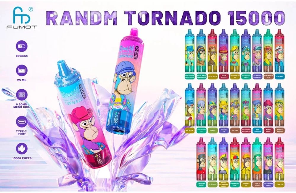 GoldenVape Fumot Tornado 15000 Disposable Vape – 25ml – 15,000 Puffs – Rich  Flavor, Convenient, and Ready to Use