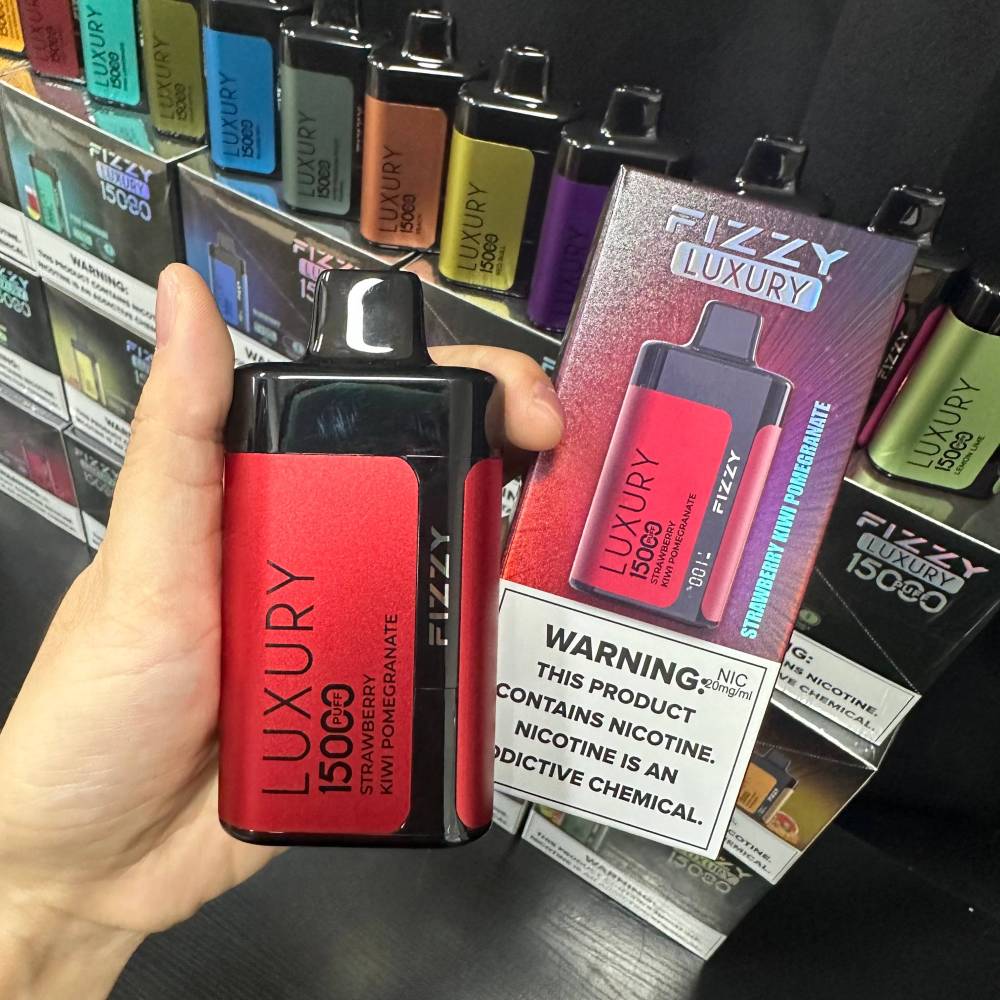 Fizzy Luxury 15000 Puffs LED Screen EU Warehouse Wholesale Disposable Vape Puff 15k E Cigarettes Airflow Adjustable