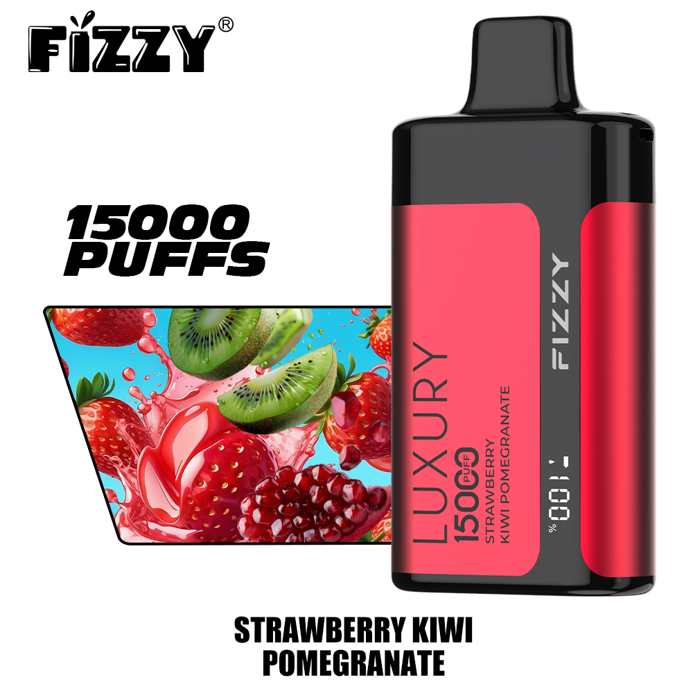 Fizzy Luxury 15000 Puffs LED Screen EU Warehouse Wholesale Disposable Vape Puff 15k E Cigarettes Airflow Adjustable