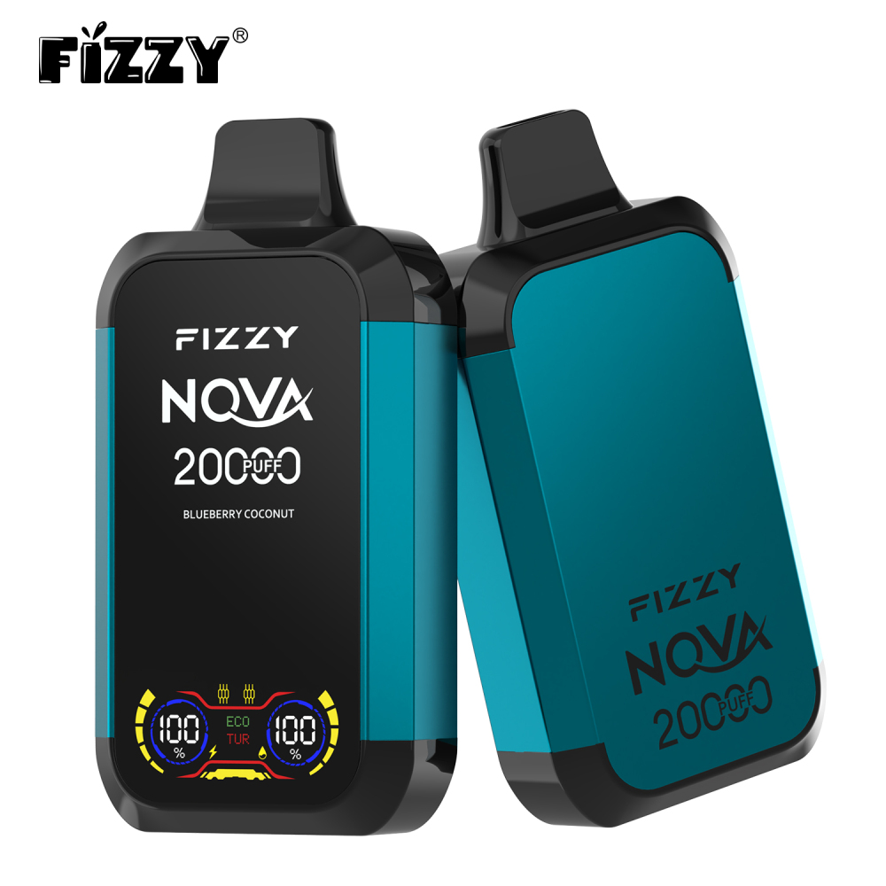 FIZZY NOVA 20000 PUFFS | EU Warehouse Free Shipping | 20K Puff Electronic Cigarette Pod | LCD Screen Wholesale Disposable Vape | Double Mode&Dual Mesh Coil Vaper