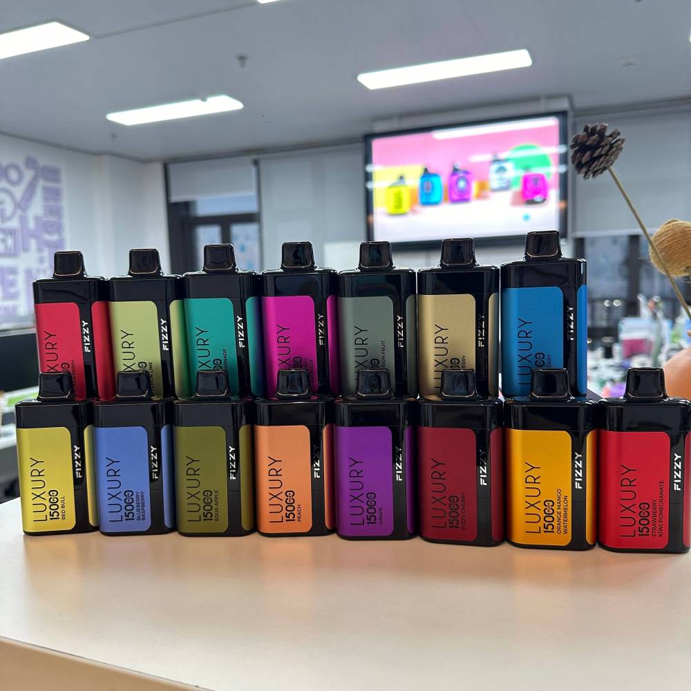 Fizzy Luxury 15000 Puffs LED Screen EU Warehouse Wholesale Disposable Vape Puff 15k E Cigarettes Airflow Adjustable