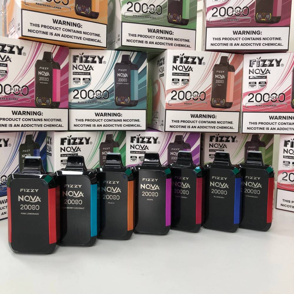 FIZZY NOVA 20000 PUFFS | EU Warehouse Free Shipping | 20K Puff Electronic Cigarette Pod | LCD Screen Wholesale Disposable Vape | Double Mode&Dual Mesh Coil Vaper