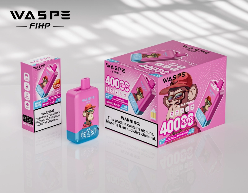 Waspe 40000 PUFFS | 40K Puff Disposable Vape | Dual Flavors Electronic Cigarette | 2 in 1 Vaper Pod | 850mah Fast Charging Vaporizer