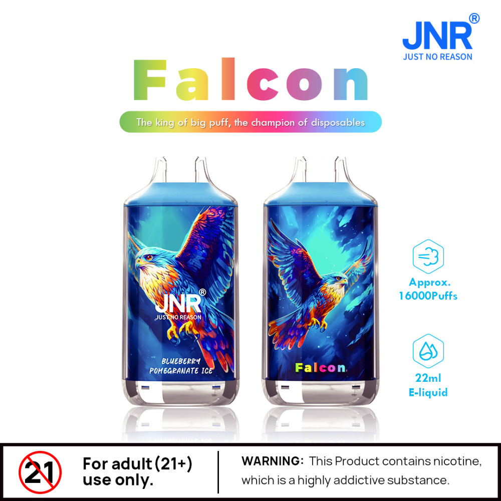 JNR Falcon 16000 Puffs Wholesale Disposable Vape Puff 16k Electronic Cigarette  Adjustable Airflow