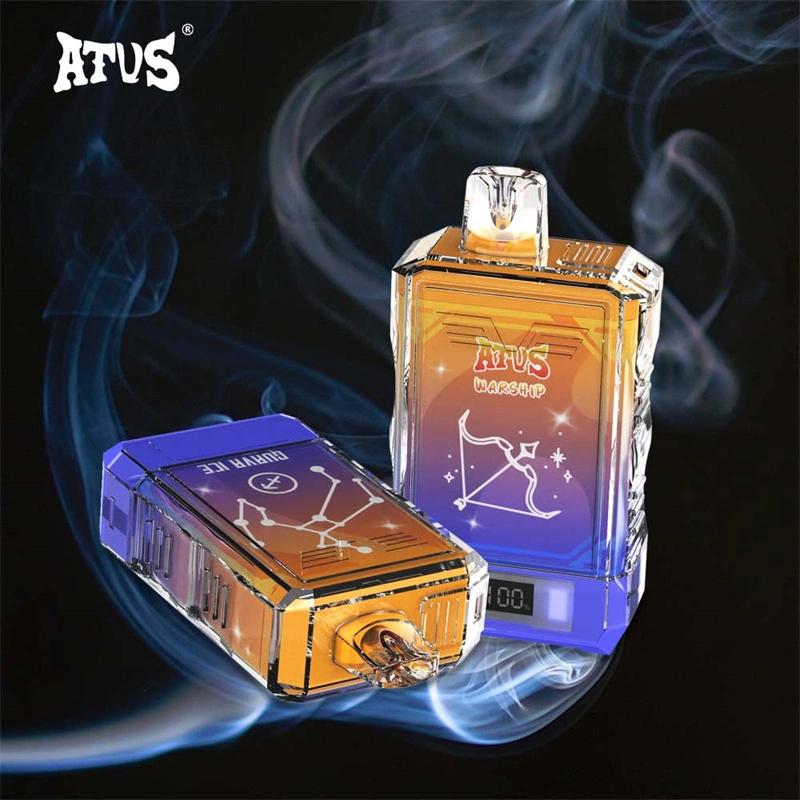 ATVS Warship 18000 Puffs Smart Screen Wholesale 2024 Best Disposable Vape | Pod Kit Puff 18k Adjustable Airflow E Cigarette