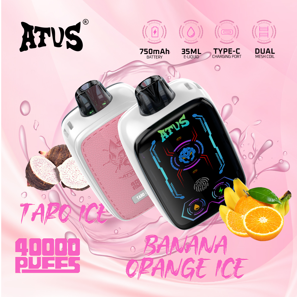 ATVS Warship 40000 Puffs Smart Screen Wholesale Disposable Vape Online Shop Pod Kit Puff 40k Adjustable Airflow Shisha Flavors