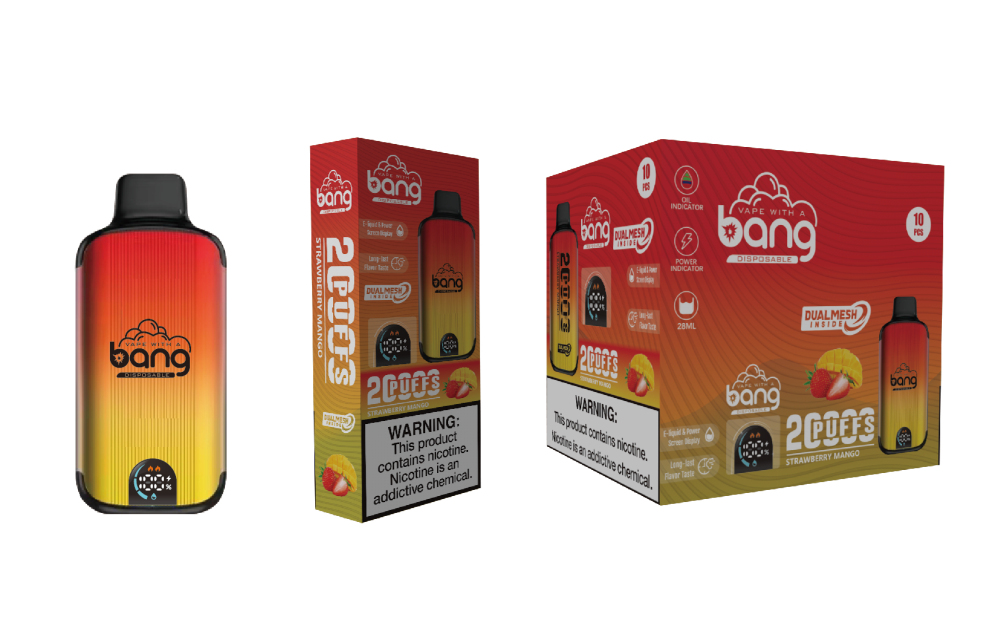 Bang 20000 Puffs Smart Screen Disposable Electronic Cigarettes Online Cheap Vape Puff 20k Prefilled Pod