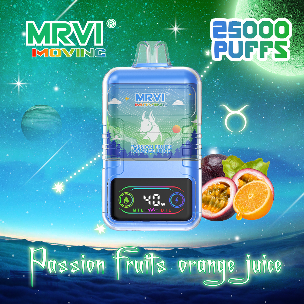 MRVI MOVING 25000 Puffs Disposabel Vape Digital Display&Child Lock MTL&DTL Shisha 25K Electronic Cigarette