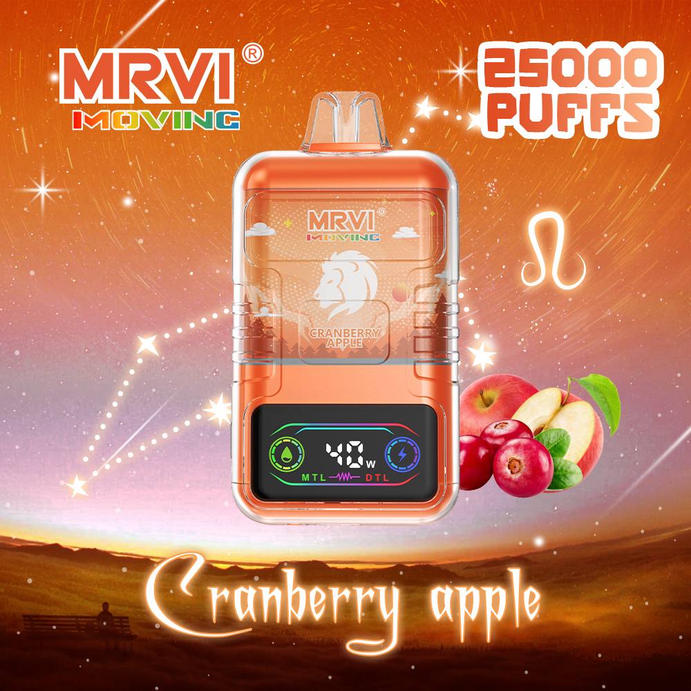 MRVI MOVING 25000 Puffs Disposabel Vape Digital Display&Child Lock MTL&DTL Shisha 25K Electronic Cigarette
