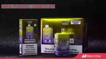 Power Screen Display MRVI PUFFING 15000 Puffs Disposable Vape With Lanyard