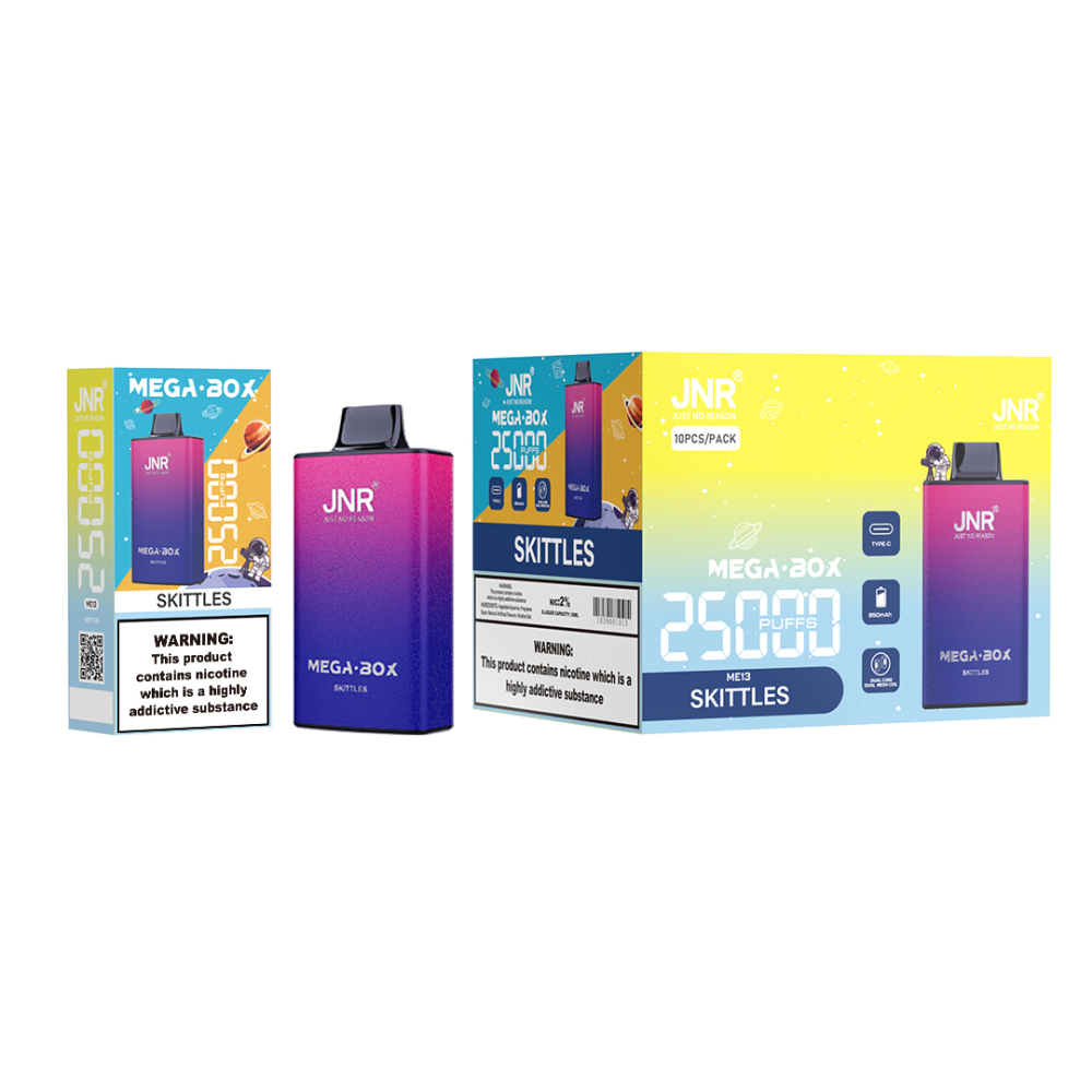 JNR MEGA BOX--Approximate to 25000 puffs Disposabel Vape Puff 25K Wholesale E Cigarette