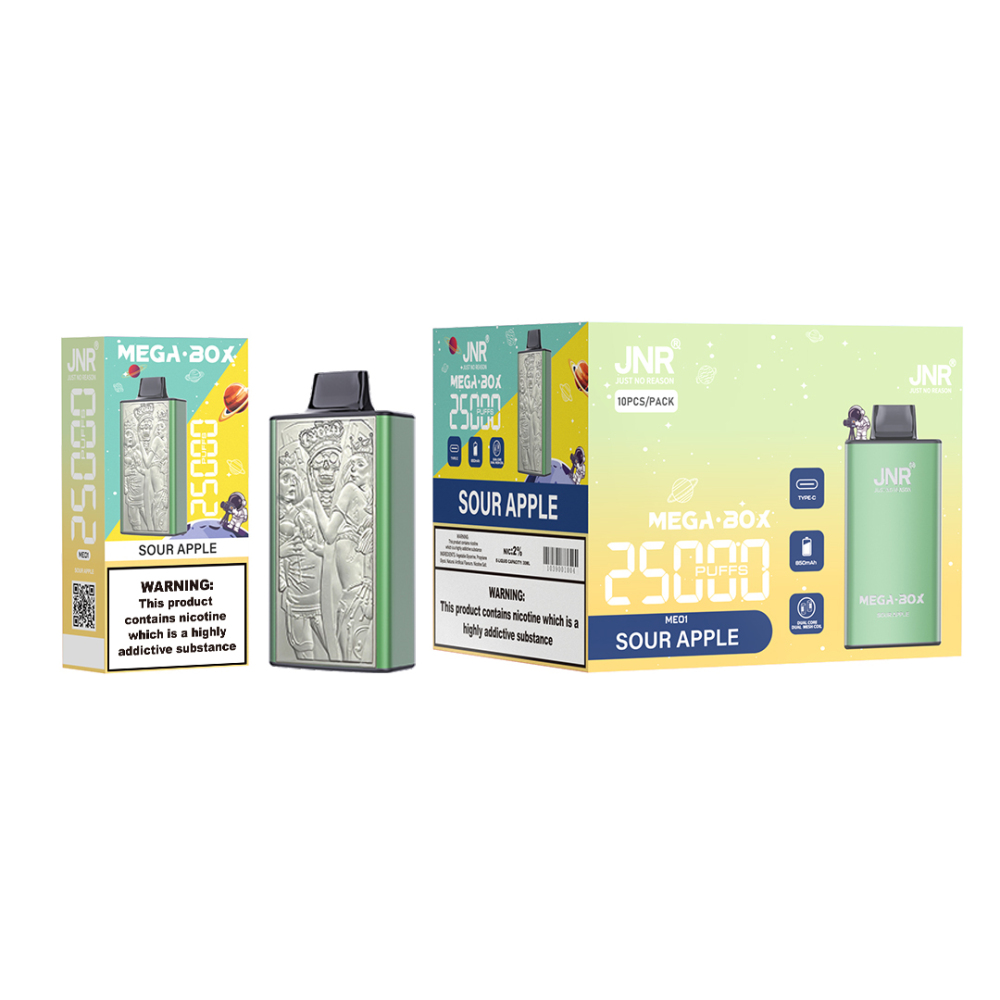JNR MEGA BOX--Approximate to 25000 puffs Disposabel Vape Puff 25K Wholesale E Cigarette