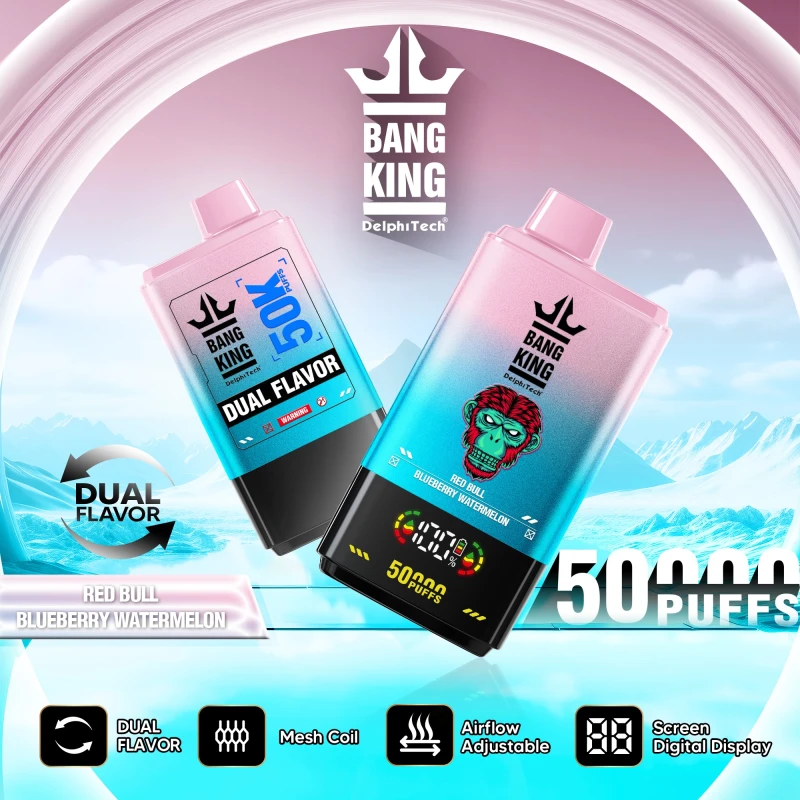 BANG KING 50000 PUFFS - 50K Puff Disposable Vape - Dual Flavors Electronic Cigarette - 2 in 1 Twins Vaper